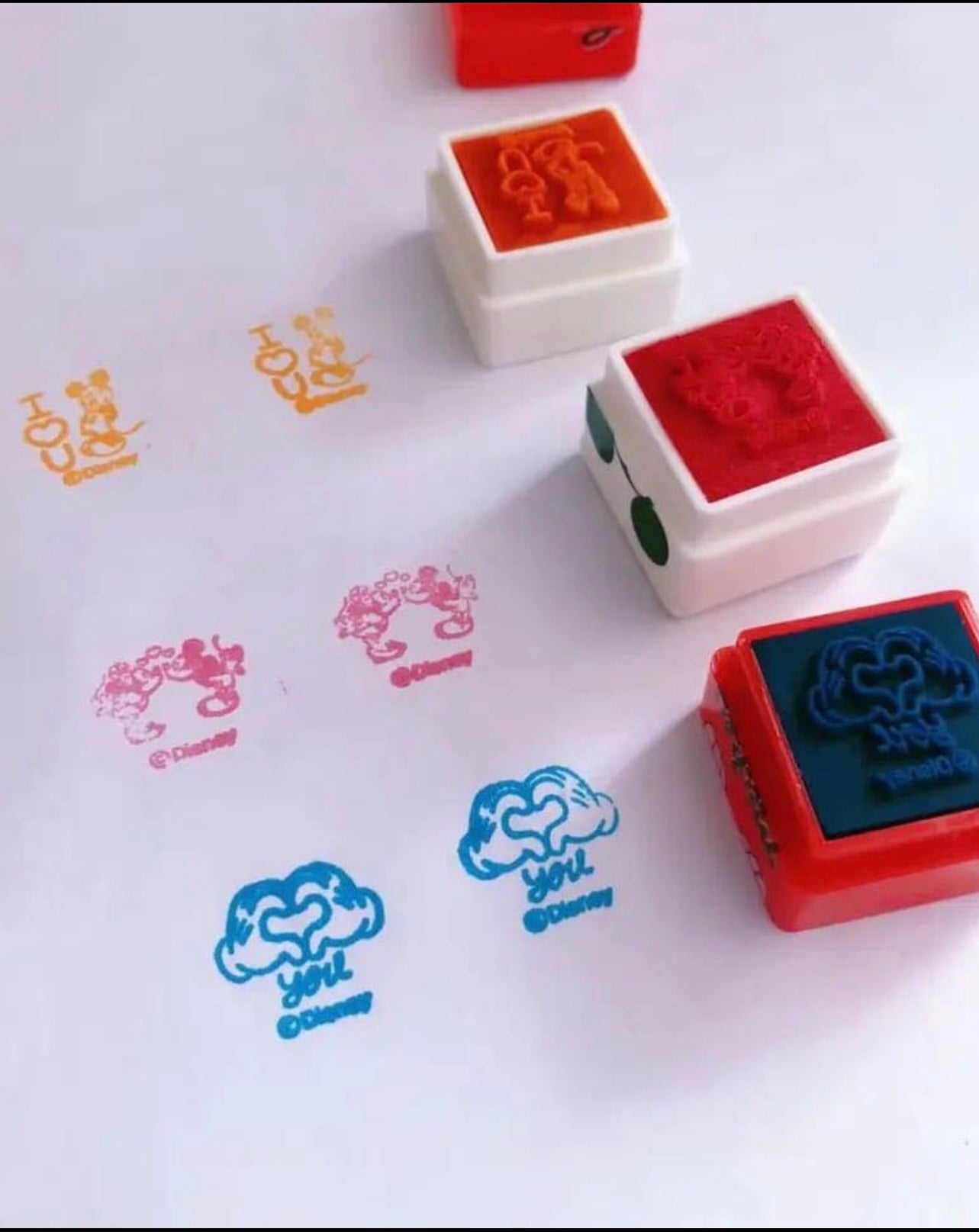 Mickey Mouse Stamp Set (3 in 1 stamps)