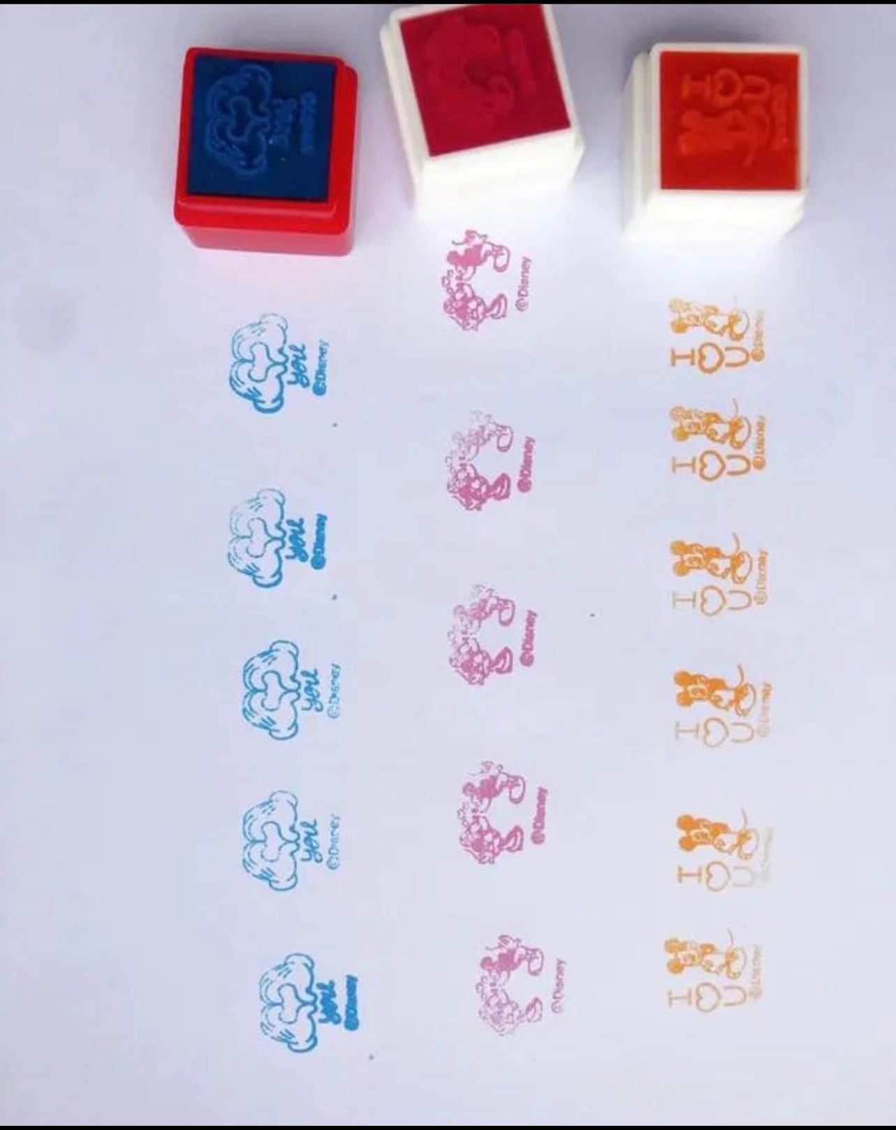 Mickey Mouse Stamp Set (3 in 1 stamps)