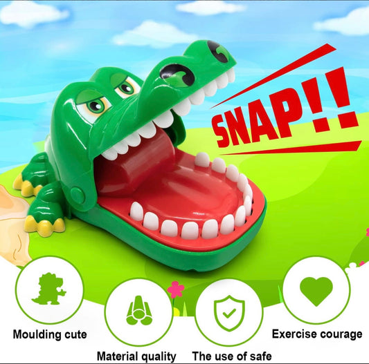 Hoax Crocodile Dentist Biting Finger Game Funny Tricky Toy Bar Party Family Tease Gift Kids 1 To 4 Players Practical Joke