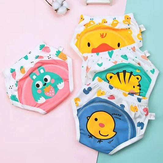 Cute Cartoon Baby Waterproof & Leak-Proof Diaper