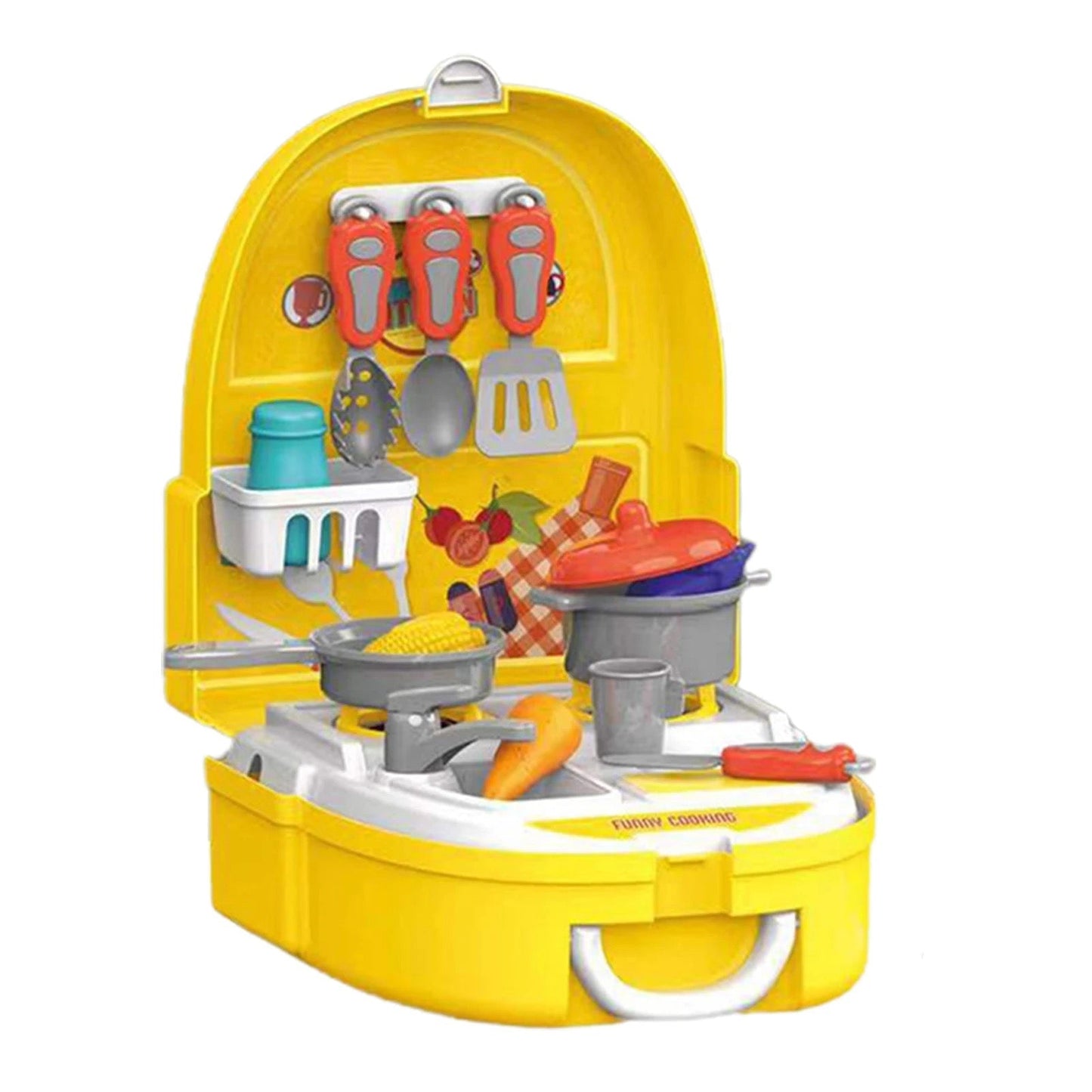 Children Play 23pcs Master Chef Bag Simulation Pretend Toys Kids Box Backpack