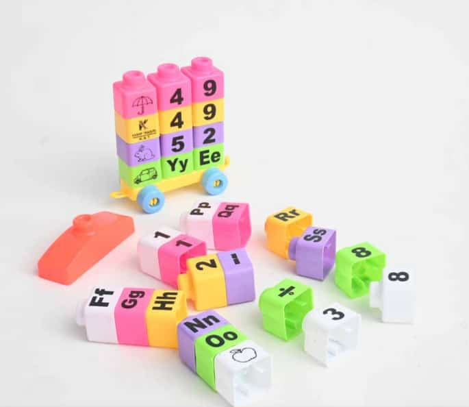 Kid’s Alphabet & Numeric Building Blocks Toys